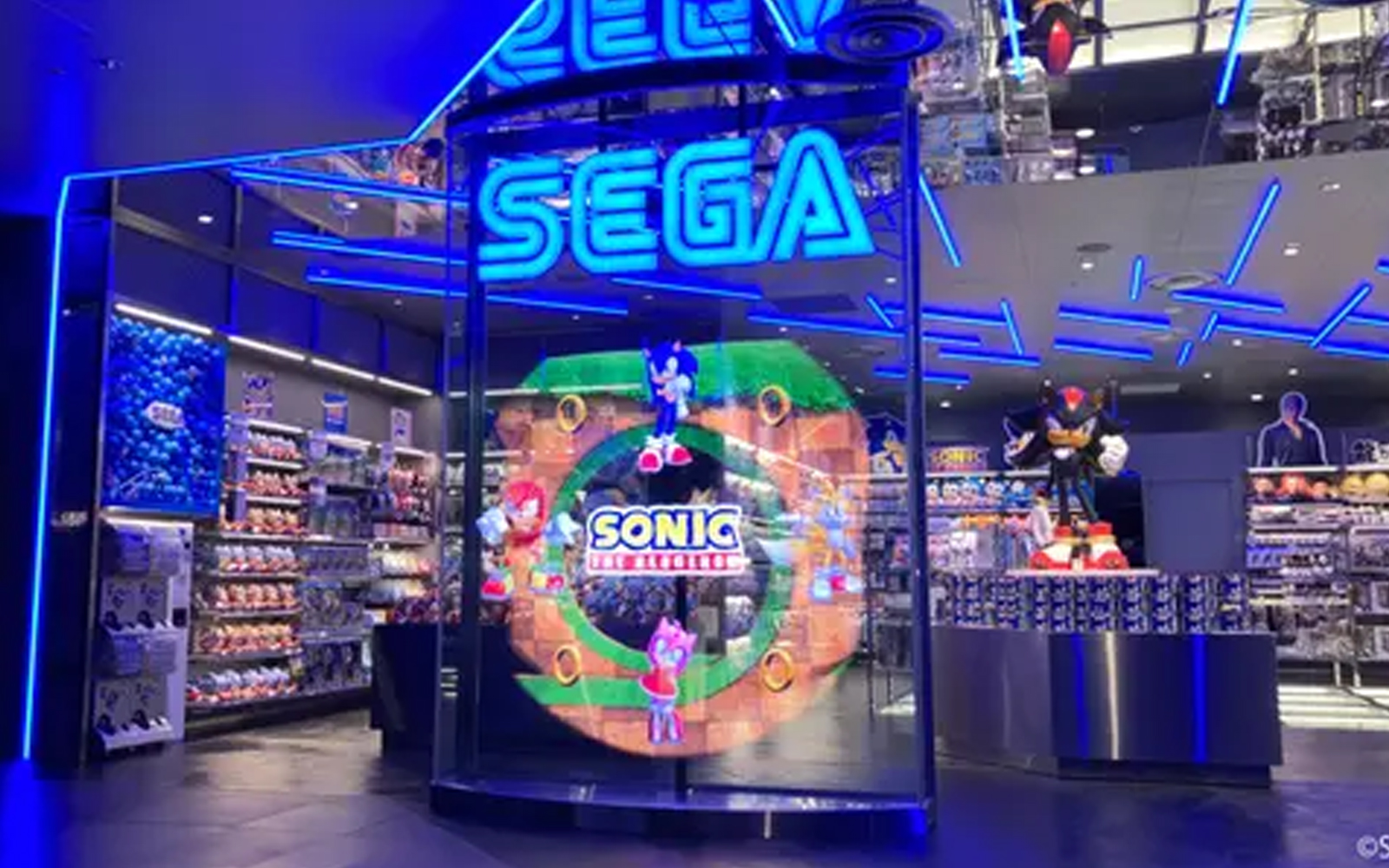 渋谷PARCO「3Dホログラムディスプレイ」SEGA STORE TOKYO